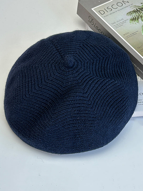 Solid Color Split-Joint Beret Hat by migunica