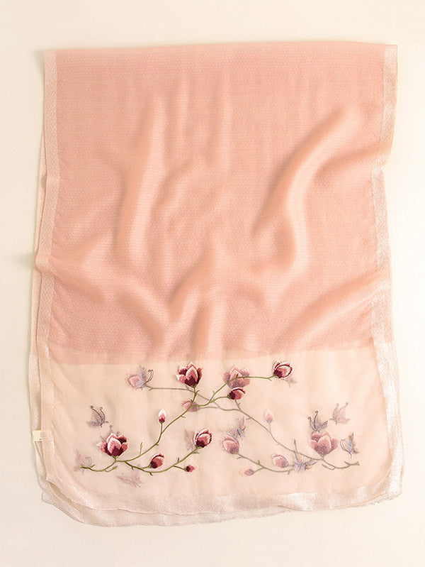 Original Embroidered Split-Joint Shawl&Scarf by migunica