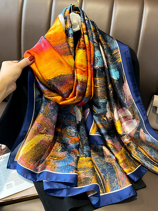 Printed Sun Protection Shawl&Scarf by migunica