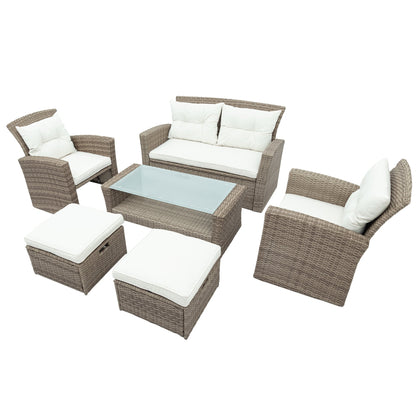 Set Of 4 Piece All Weather Wicker Patio Furniture by Blak Hom