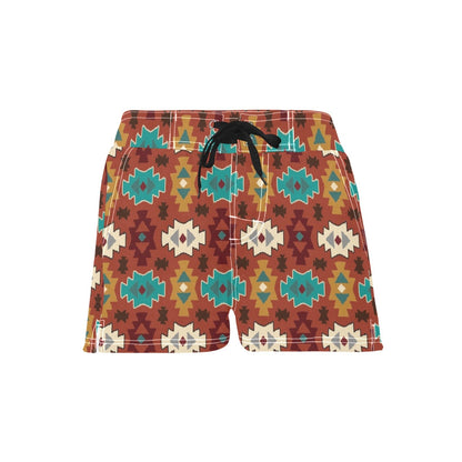 Women's Brown Aztec Beach Board Shorts by Baha Ranch Western Wear