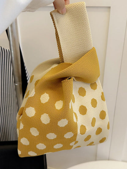 Multi-Colored Polka-Dot Split-Joint Bags Accessories by migunica