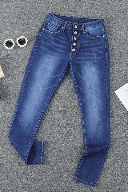 What You Want Button Fly Pocket Jeans by BlakWardrob