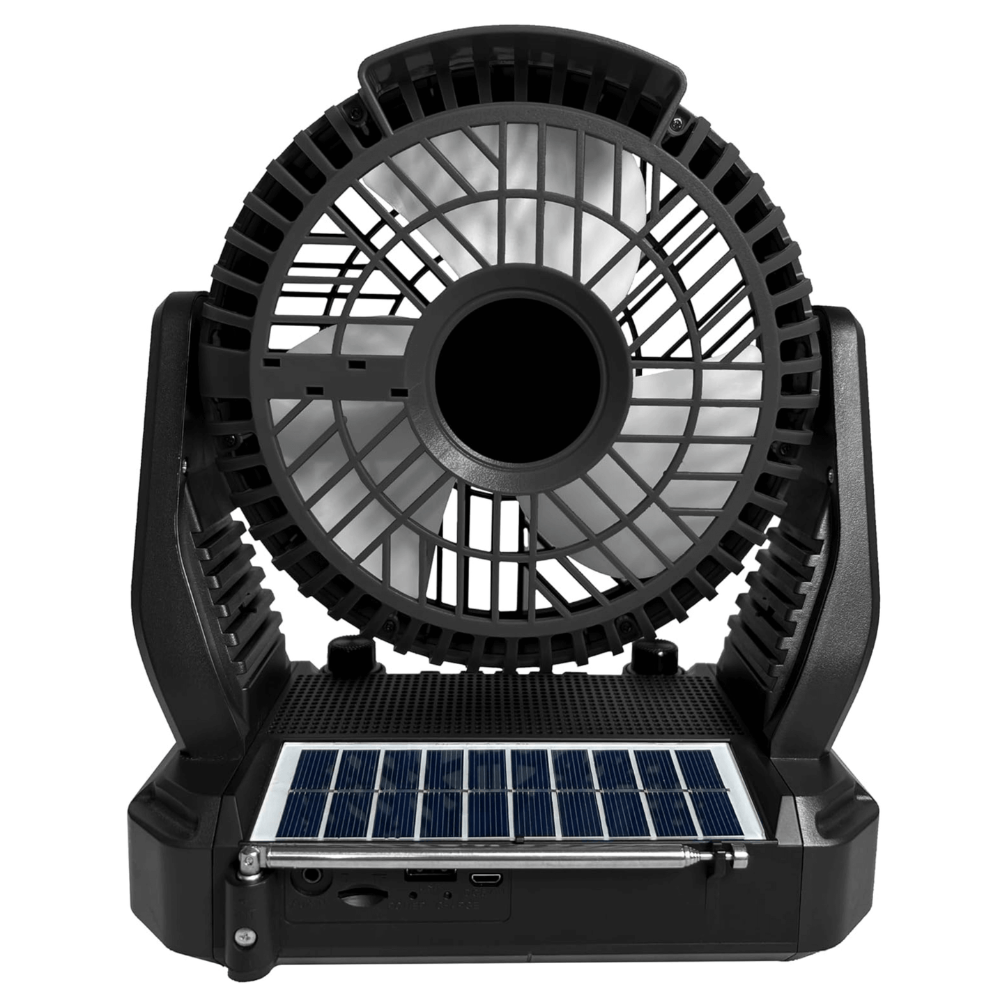 Supersonic Solar-Powered BT Speaker with FM Radio, LED Flashlight & Fan by Jupiter Gear Home