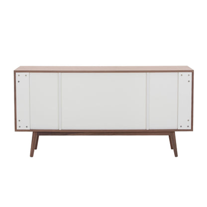 Walnut Modern Sideboard Buffet Cabinet by Blak Hom