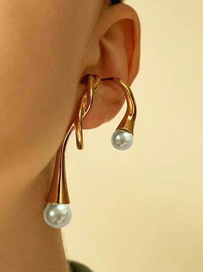 Normcore Asymmetric Geometric Ear Clip by migunica