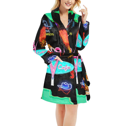 Vegas Neon Women's Western Bath Robe by Baha Ranch Western Wear