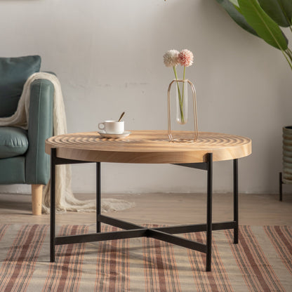 Modern Thread Design Round Coffee Table by Blak Hom