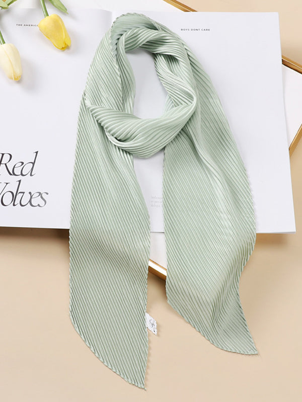 Casual Pleated Solid Color Shawl&Scarf by migunica