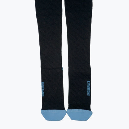 Endurance Compression Socks for Running and Hiking - Black with Blue Accent - Large/Extra Large by Jupiter Gear Home