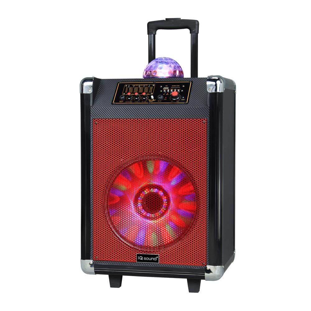 12" Portable Bluetooth Speaker with Disco Ball Light by Jupiter Gear