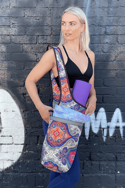 Yoga Mat Carrying Tote Bag with Large Pockets by Jupiter Gear