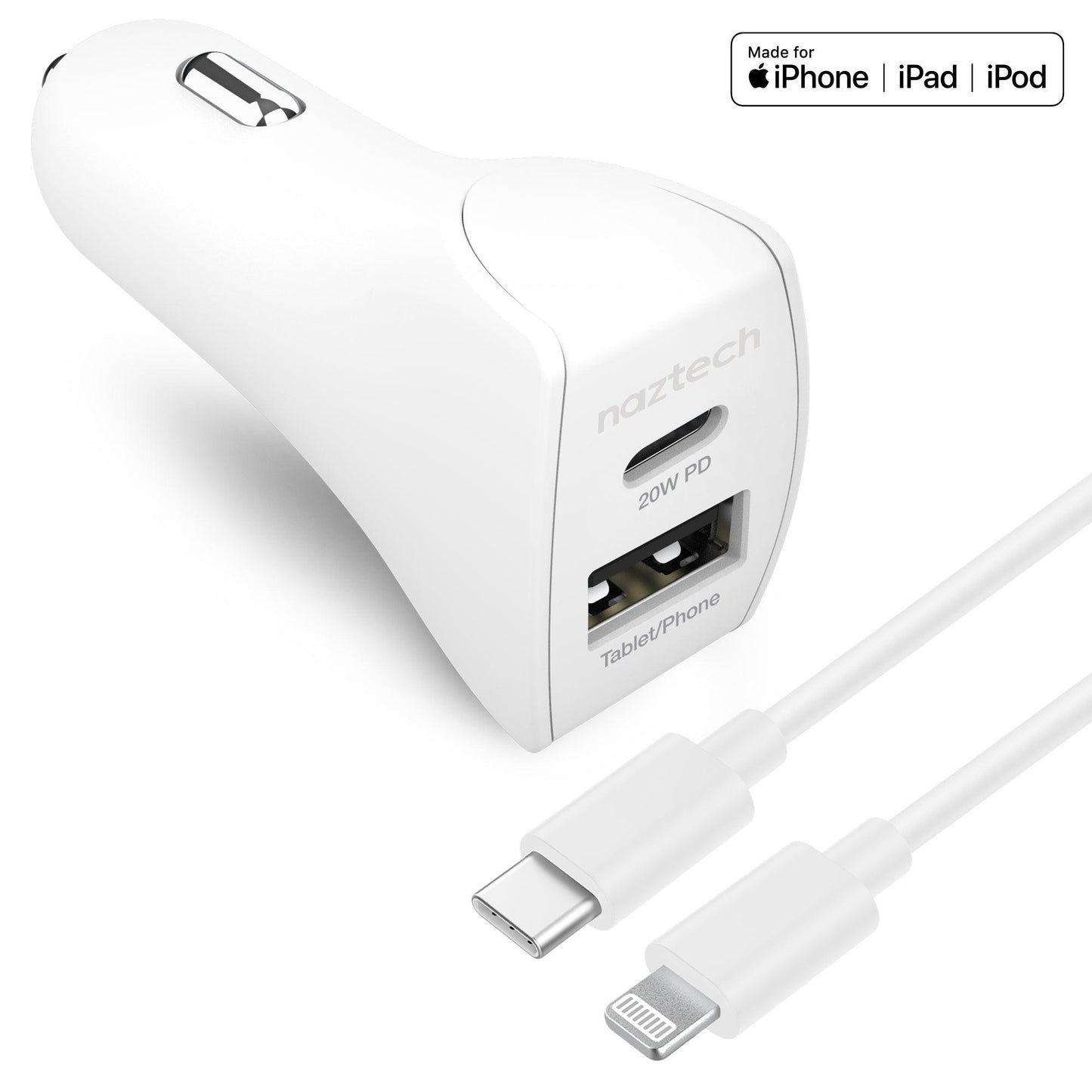 20W USB-C PD+12W USB Car Charger by VYSN