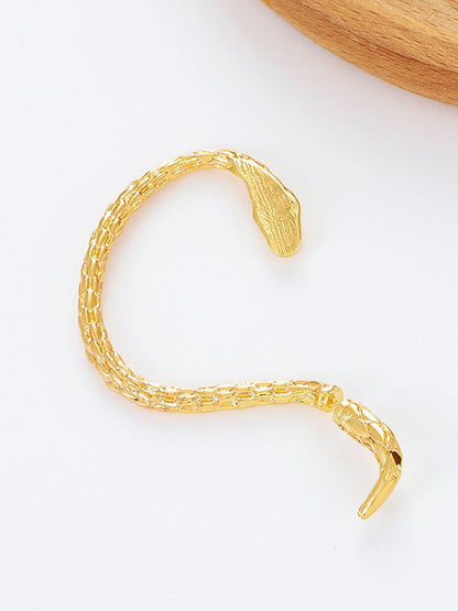 Snake Shape Earhook Earrings by migunica