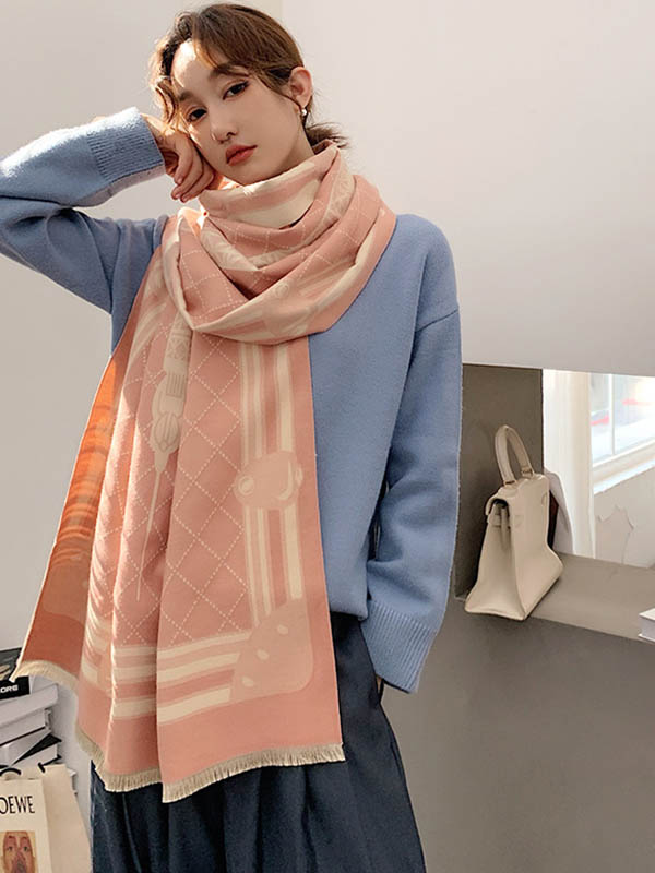 Original Warm Print Shawl&Scarf by migunica