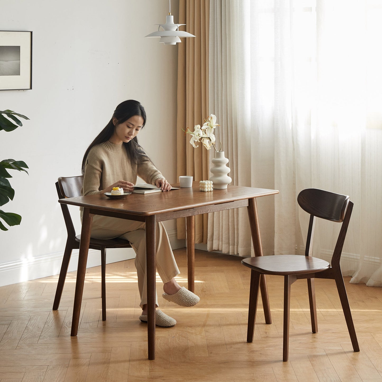 Oak Natural Wood Dining chair by Blak Hom