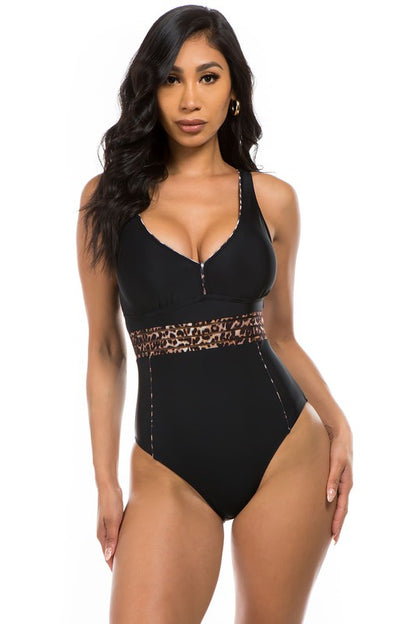 ONE-PIECE LEOPARD PRINT