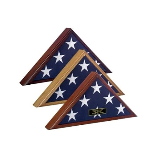 4' x 6' flag Display Case, 4ft x 6ft flag display case - Cherry Case. by The Military Gift Store