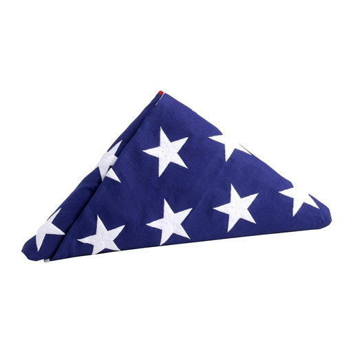 5 x 9.5 FT Official Memorial Burial American Flag large that it comes as pre folded. by The Military Gift Store