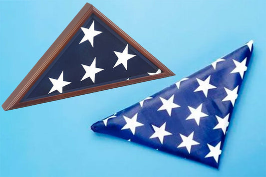 A Flag Display Case for A Large American Flag by The Military Gift Store