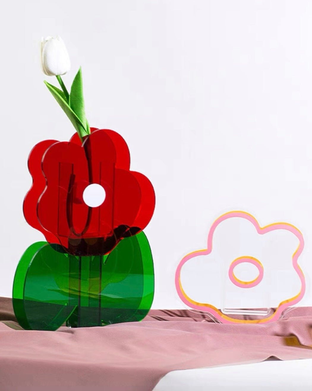 Creative Acrylic Decorative Flower Vase | Modern Home Decor by INSPECIAL HOME