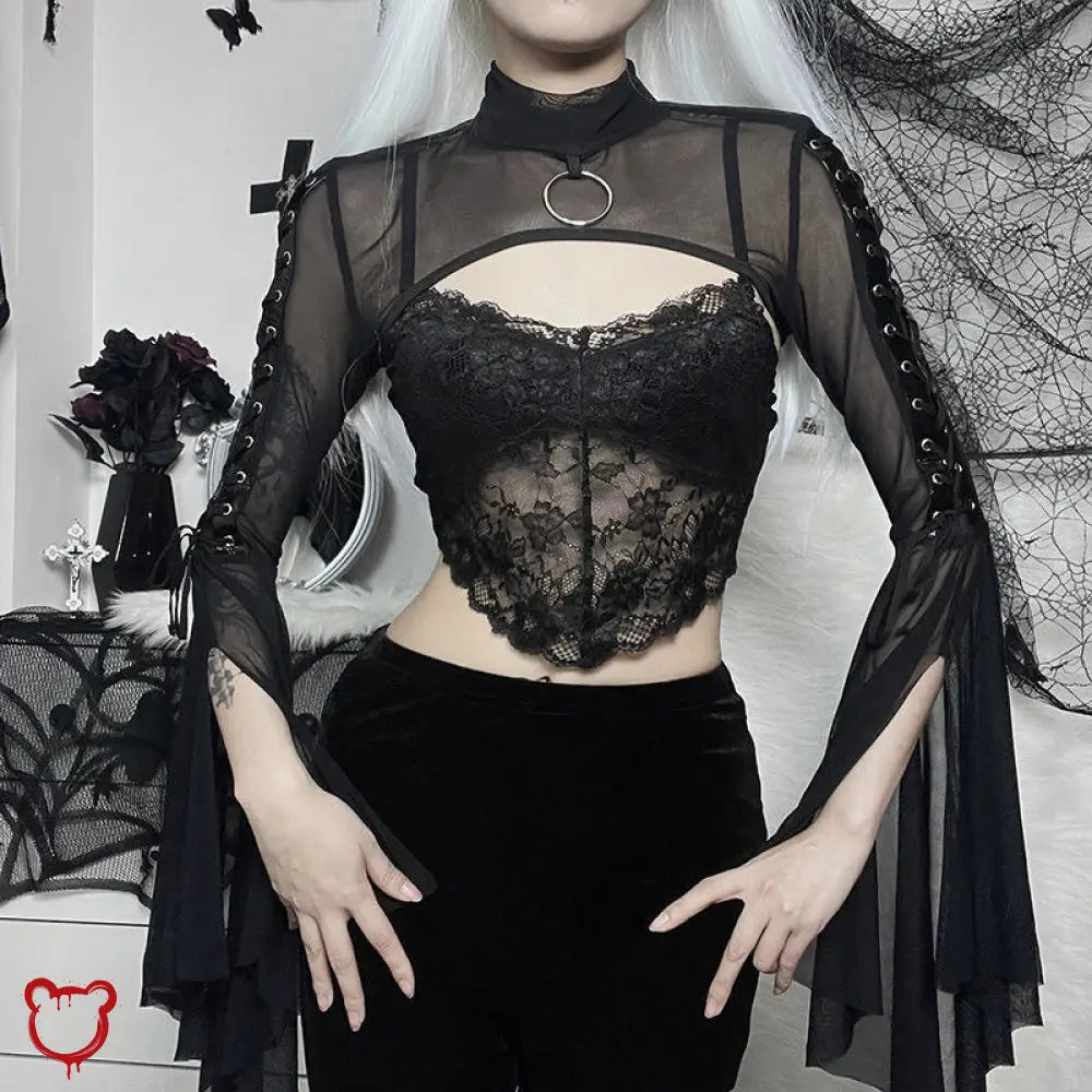 "Flowing Gothic Top" by The Cursed Closet