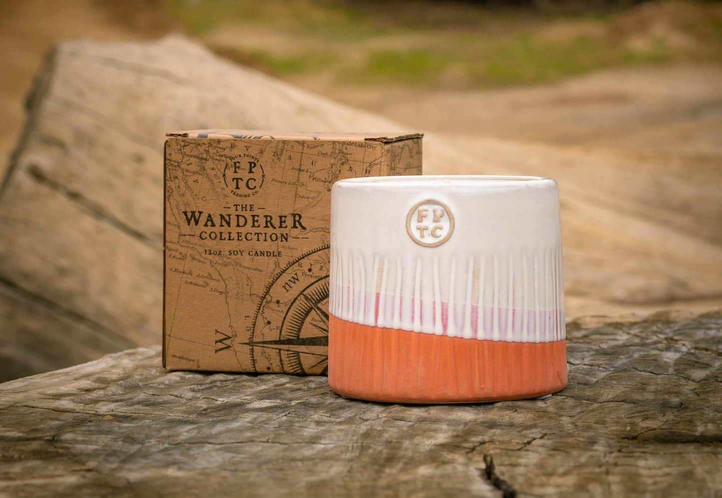 The Wanderer 13 oz Oasis Soy Candle by Four Points Trading Co.