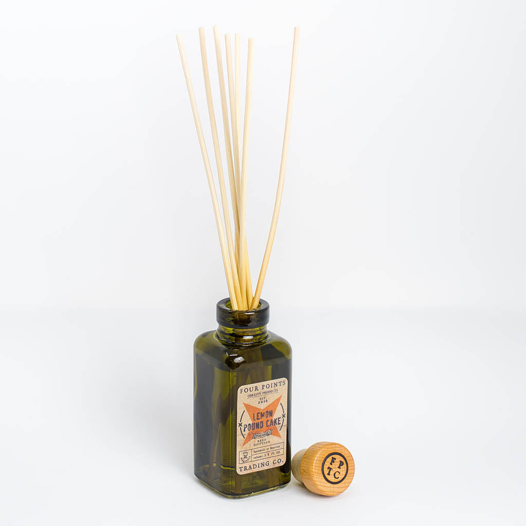 Lemon Pound Cake 3.4oz Reed Diffuser by Four Points Trading Co.