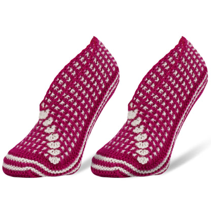 Crochet Hand Knit Slippers for Women Socks 1 Pair Shoe Size 5-7 by Mars Outlet Store LLC