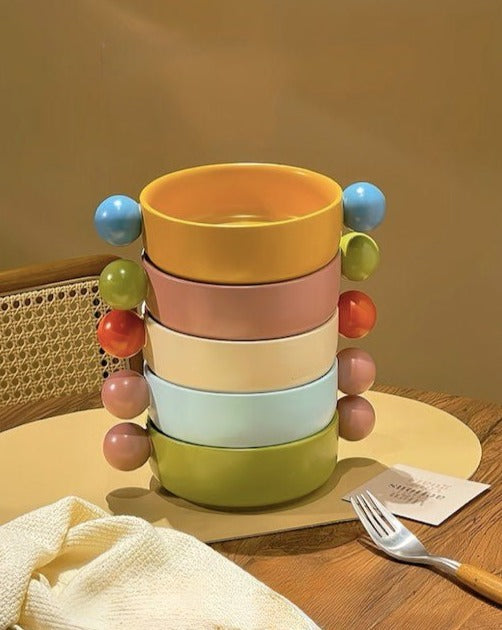 Gelato Pasta Bowl - Cute Dopamine Whimsical Ceramic Dinnerware by INSPECIAL HOME