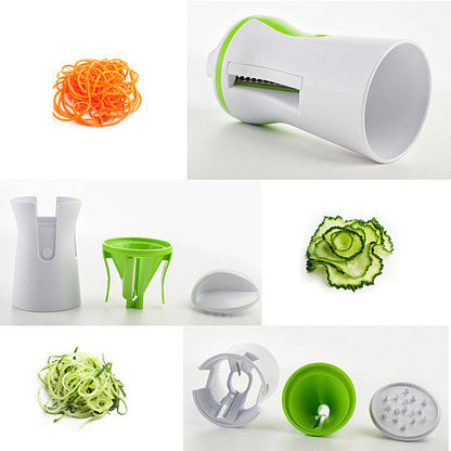 Salad Lover's Spiral Slicer 2 Blades Handheld And Compact by VistaShops