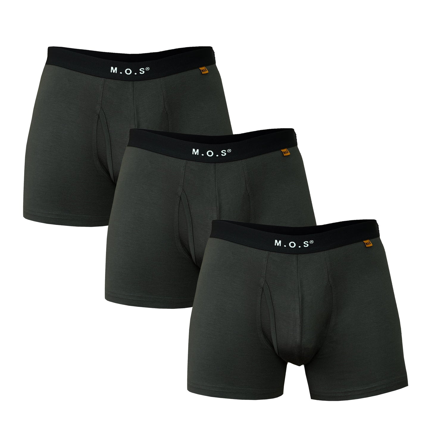 3 Pack - Bamboo Boxer Briefs for Men with Pouch Breathable Short Boxer by Mars Outlet Store LLC