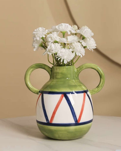 Hand-painted Whimsical Quirky Cute Dual-handle Vases by INSPECIAL HOME