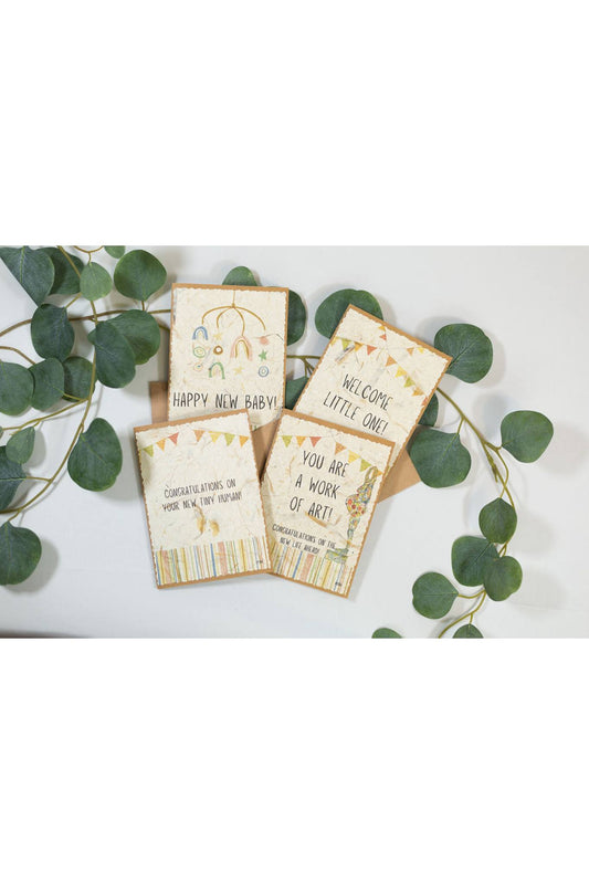 Banana Paper Baby Cards by 2nd Story Goods