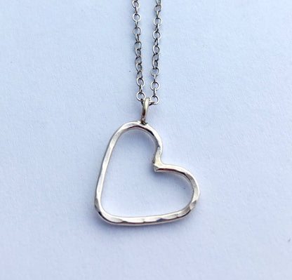 Heart Pendant Necklace by Jennifer Cervelli Jewelry