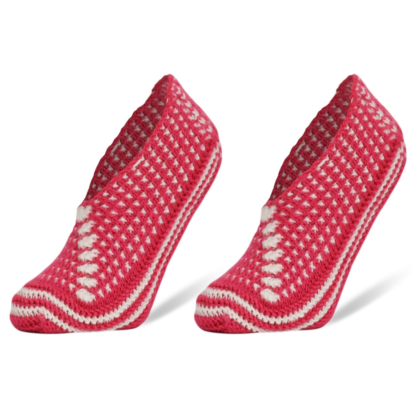 Crochet Hand Knit Slippers for Women Socks 1 Pair Shoe Size 5-7 by Mars Outlet Store LLC