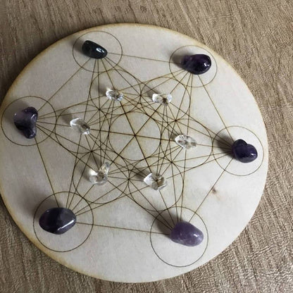 Metatron's Cube Crystal Grid by Zen and Meow