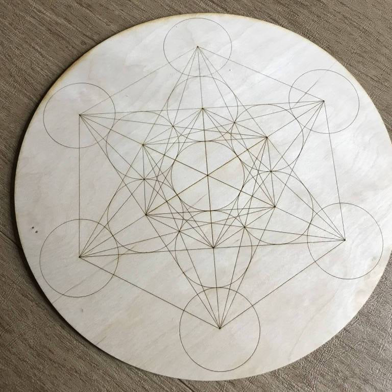 Metatron's Cube Crystal Grid by Zen and Meow