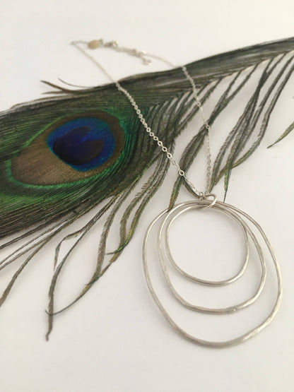 Peacock Feather Necklace by Jennifer Cervelli Jewelry