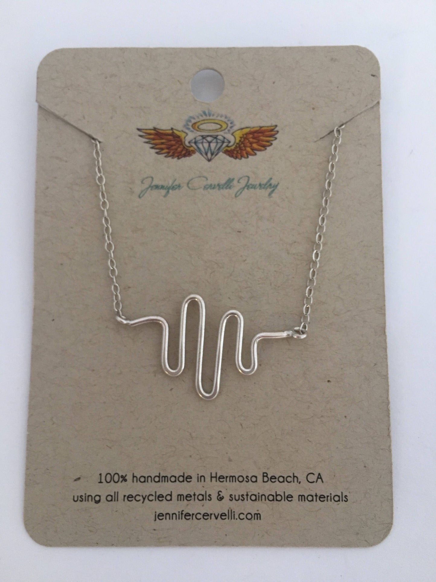 Heartbeat Necklace by Jennifer Cervelli Jewelry