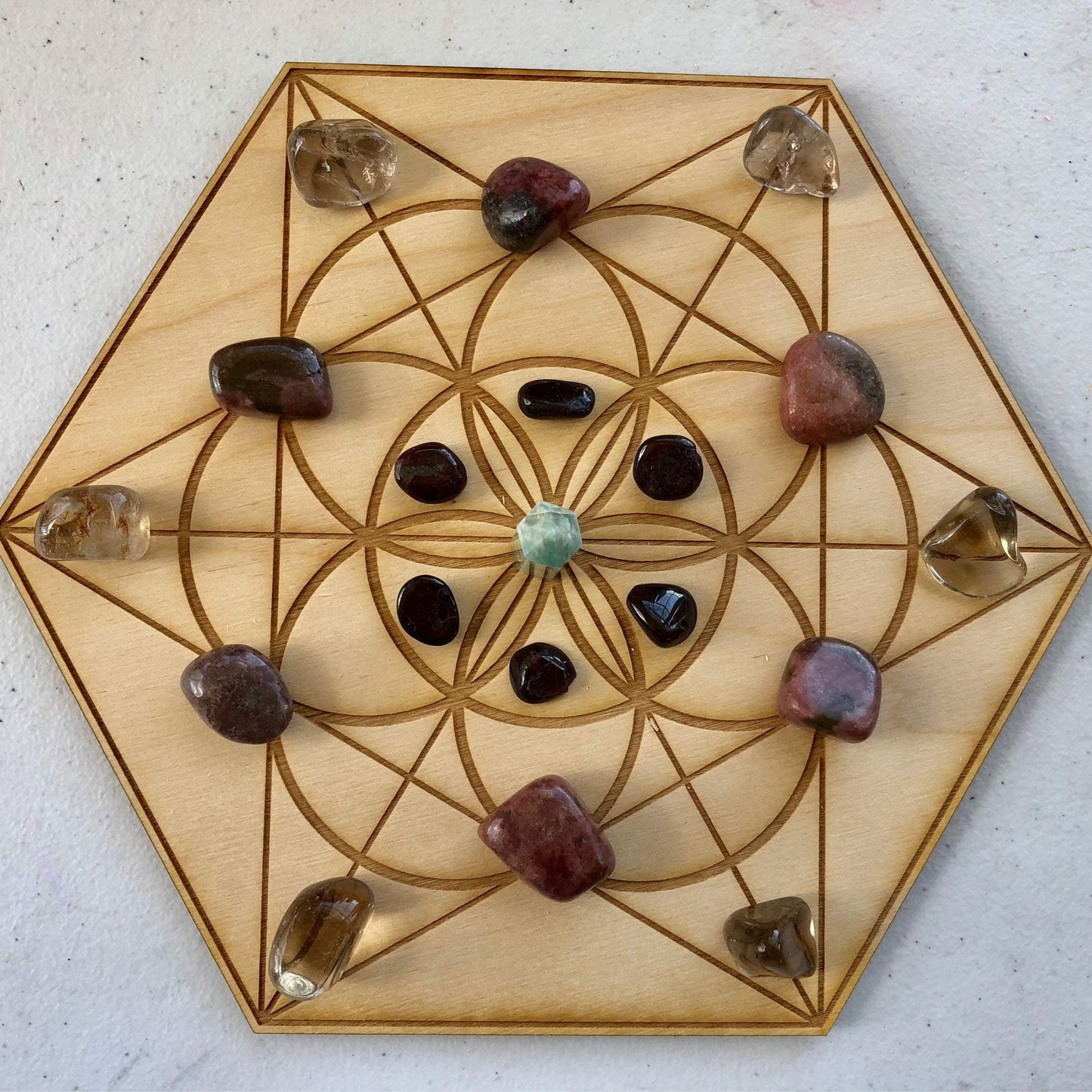 Seed of Life Crystal Grid by Zen and Meow