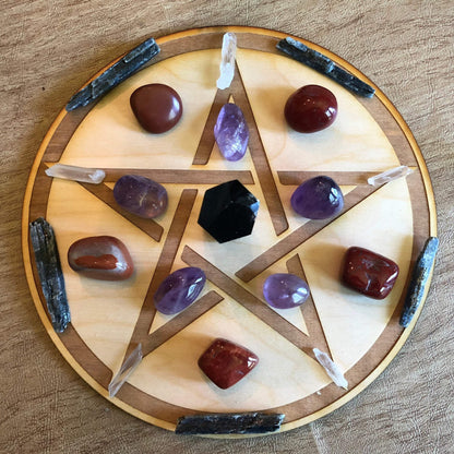 Pentagram Crystal Grid by Zen and Meow