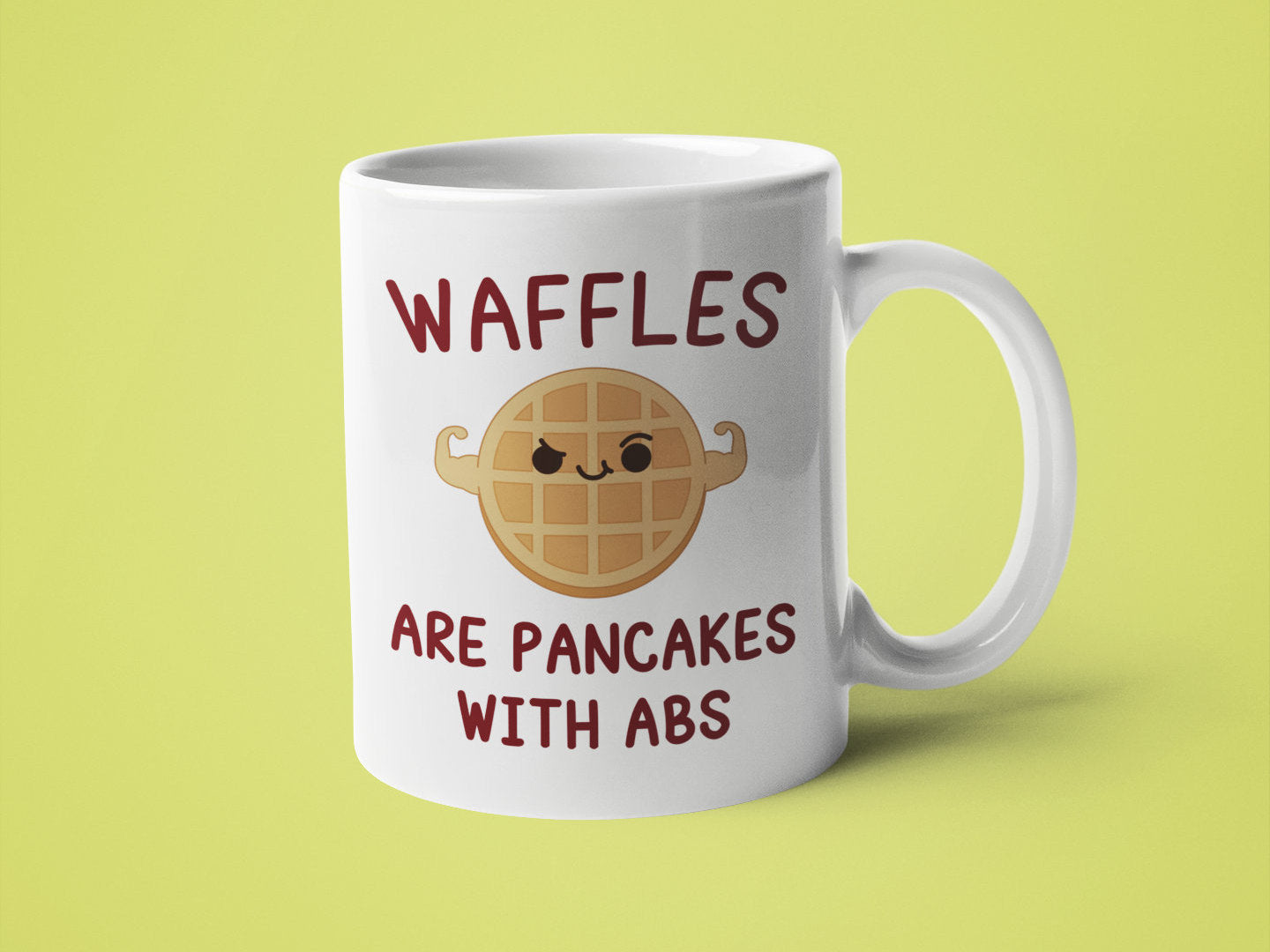 Waffles are Pancakes With Abs by Ink Pop