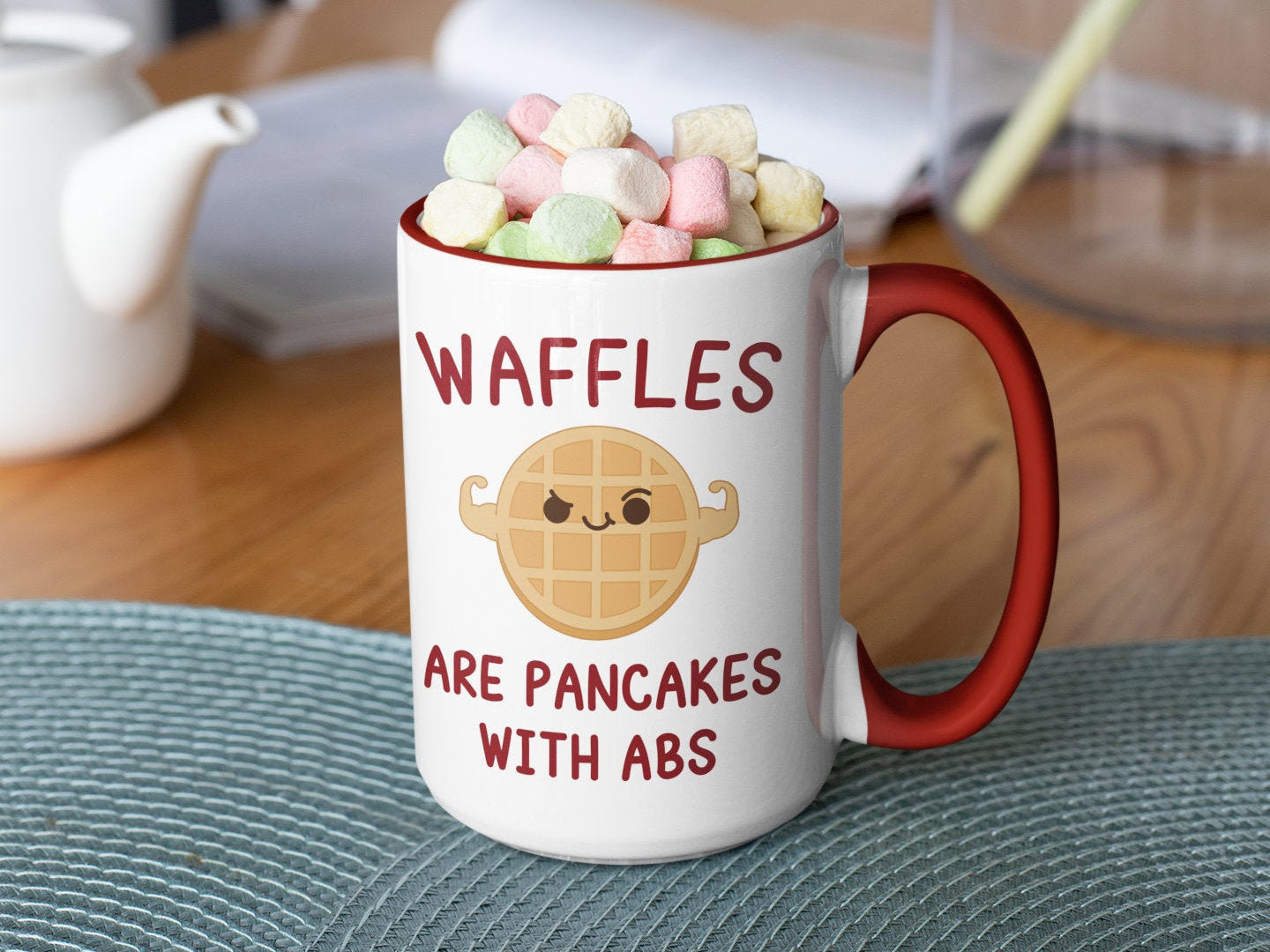 Waffles are Pancakes With Abs by Ink Pop