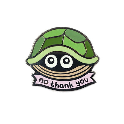 No Thank You Pin by Kolorspun