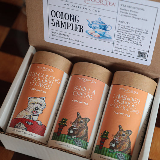 Oolong Tea Sampler by Open Door Tea