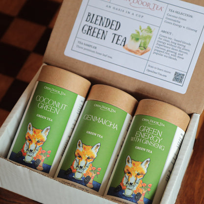 Blended Green Tea Sampler by Open Door Tea