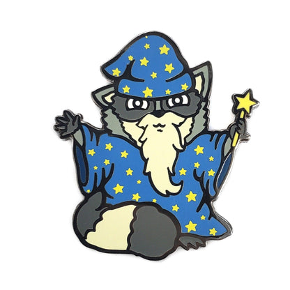 Wizard Raccoon Pin by Kolorspun