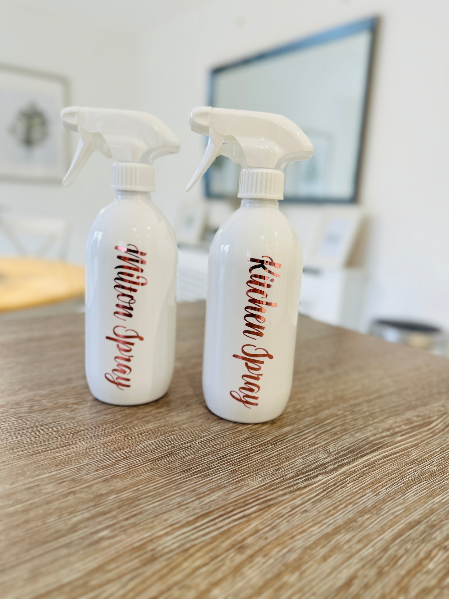 Set Of 2 Personalised Spray Bottles 500ml (Font choices 2nd Image) - Any Wording by WinsterCreations™ Official Store