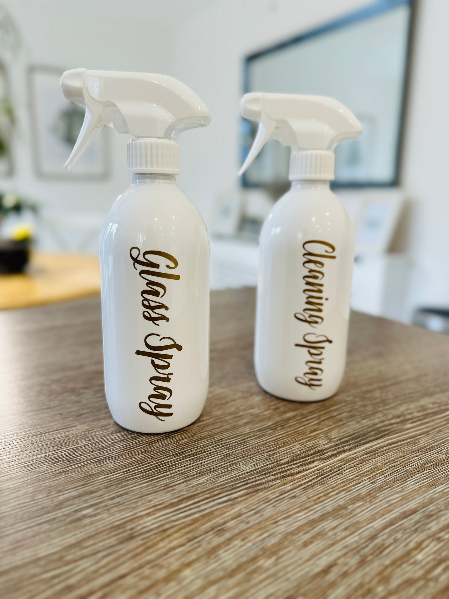 Set Of 2 Personalised Spray Bottles 500ml (Font choices 2nd Image) - Any Wording by WinsterCreations™ Official Store